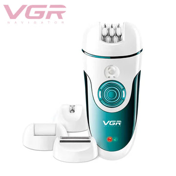 V-700 NEW Women Epilator VGR 4 IN 1 Hair Removal Multi-Function Women Shaver Body Washing Electric Epilator 50mins Battery Life
